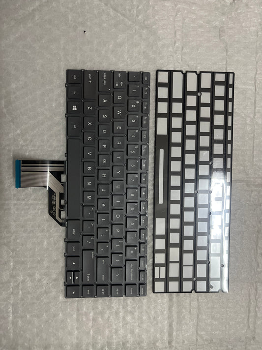 HP Envy 13-AG 13-AD 13-AQ 13-AH 13-AC 13-AE 13-AF 13-BF के लिए लैपटॉप इंटरनल कीबोर्ड नॉन-बैकलाइट बैकलाइट के साथ रंग काला सिल्वर