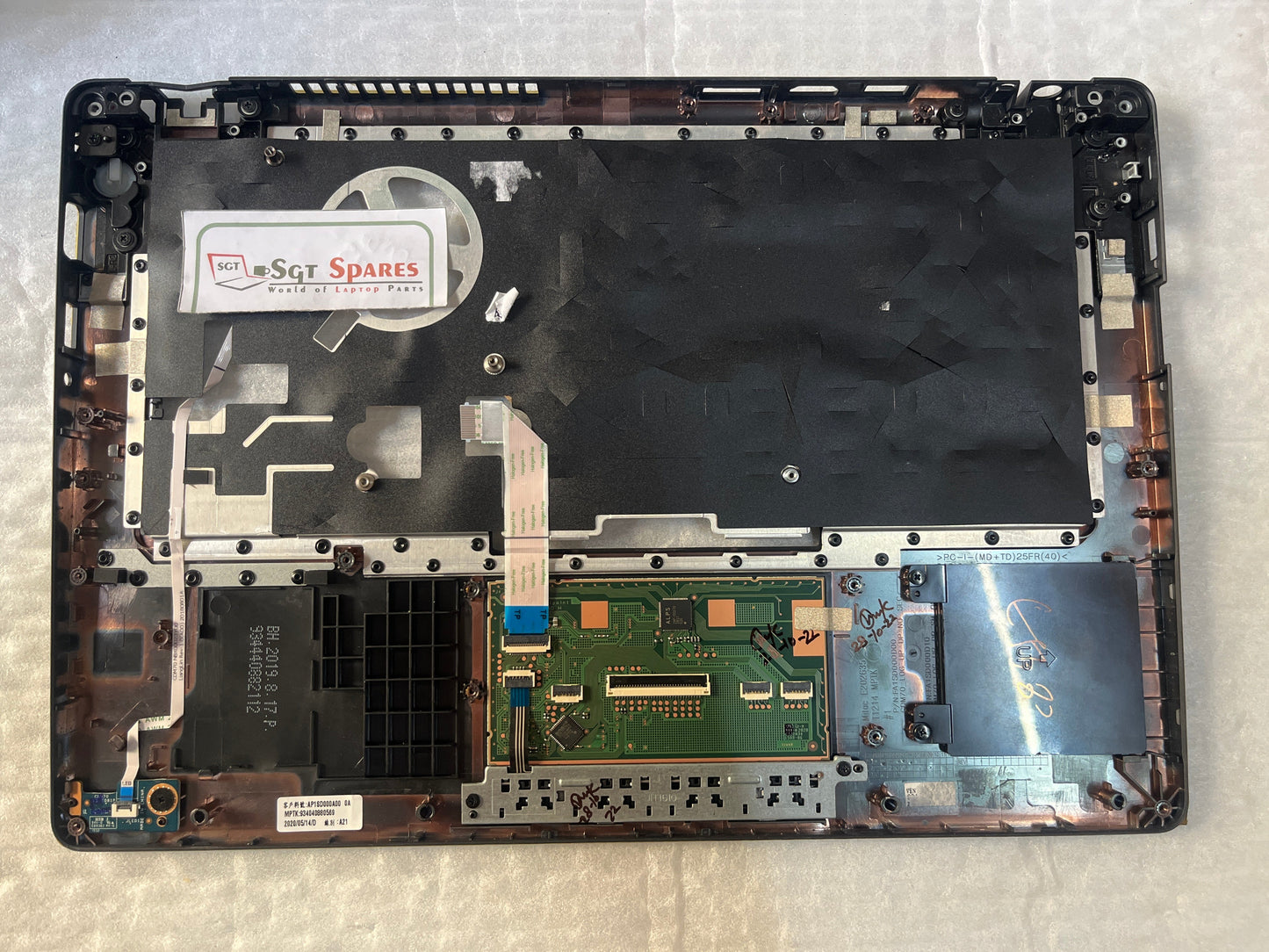 LAPTOP TOUCHPAD PALMREST WITH LOGIC CARD FOR DELL LATITUDE E5480, E5488, E5490 0NT1F3