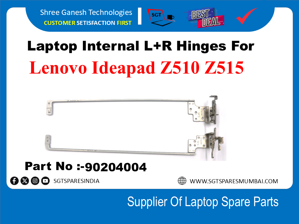 लैपटॉप आंतरिक L+R टिका Lenovo Ideapad Z510 Z515 भाग संख्या के लिए:-90204004
