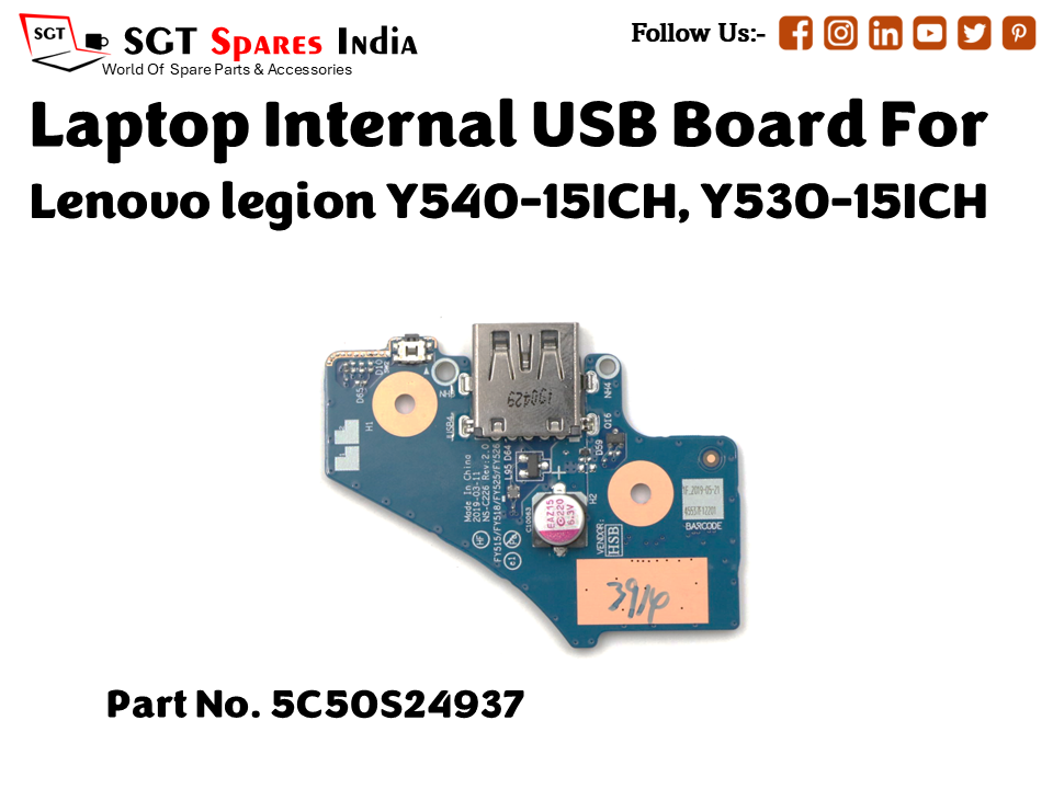 laptop Internal USB or IO board For Lenovo legion Y540 15ICH, Y530 15ICH Part no. 5C50S24937