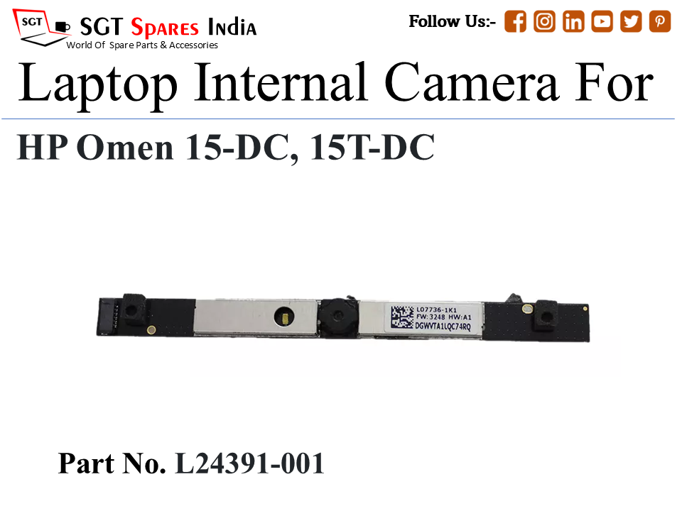 H-p L24391-001 Laptop Internal Camera For HP Omen 15-DC, 15T-DC