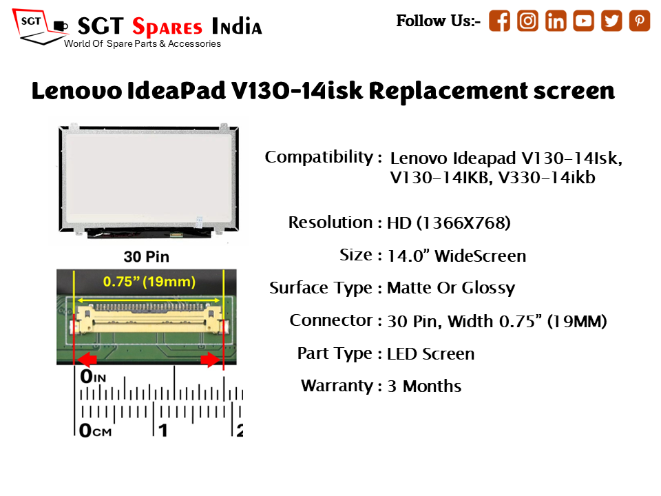Lenovo IdeaPad V130-14isk Replacement screen