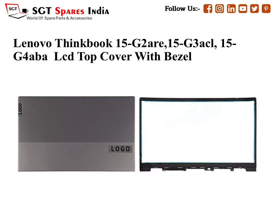 LAPTOP LCD TOP COVER WITH BAZEL WITH HINGES FOR LENOVO THINKBOOK 15-G2ARE,15-G3ACL, 15-G4ABA