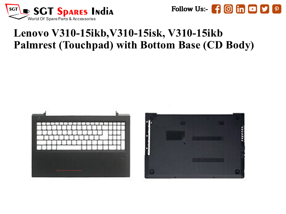 Lenovo V310-15ikb,V310-15isk, V310-15ikb Palmrest (Touchpad) with Bottom Base (CD Body)