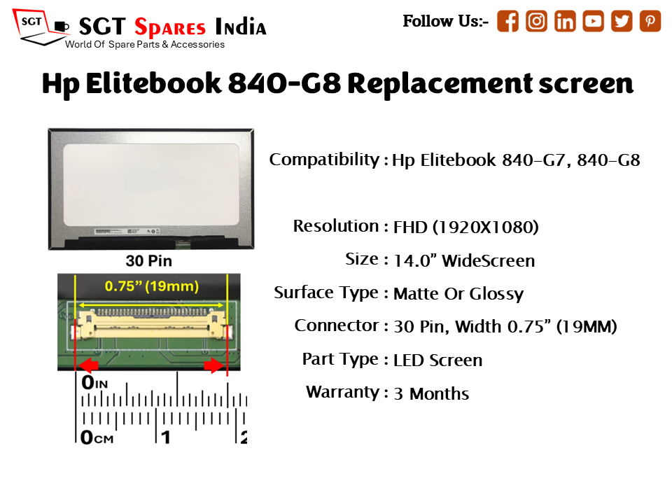 Hp Elitebook 840-G8 Replacement screen