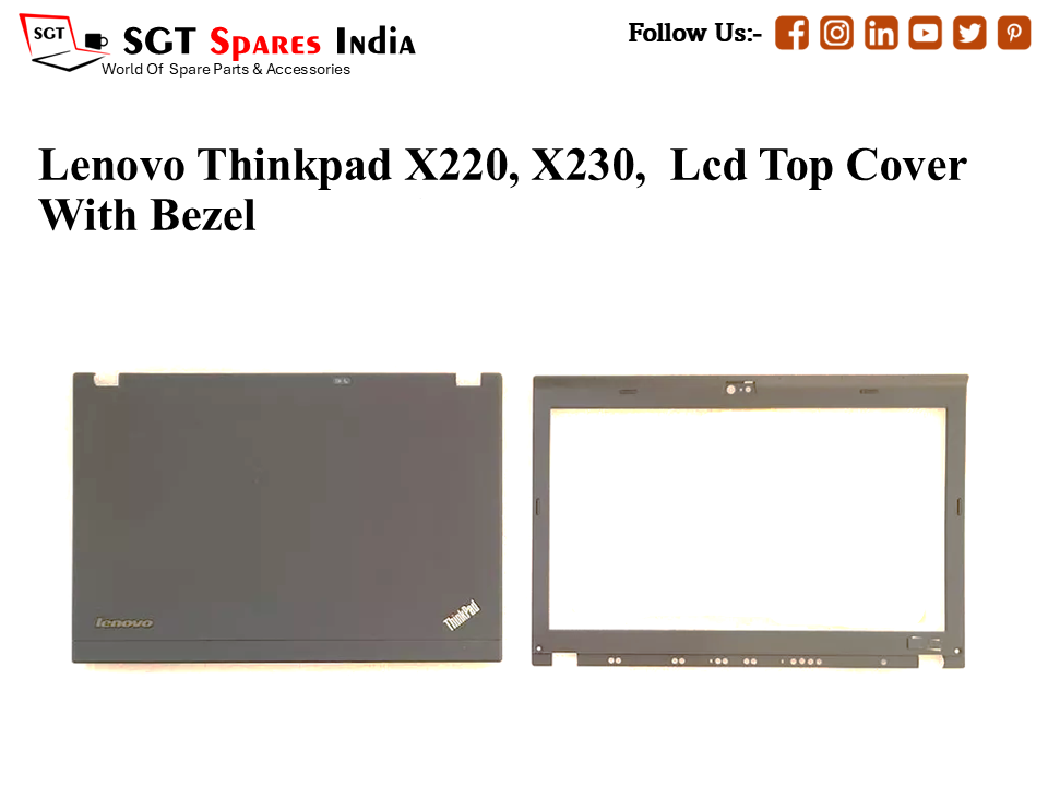 LAPTOP LCD TOP COVER WITH BAZEL FOR LENOVO THINKPAD X220, X230