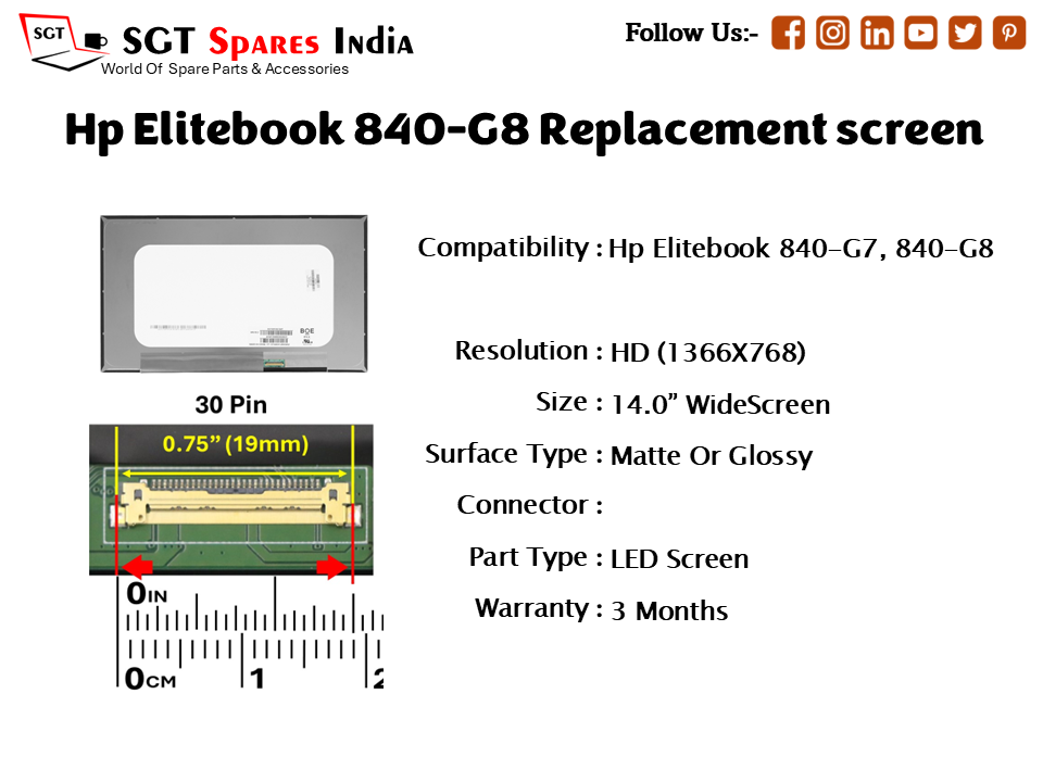 Hp Elitebook 840-G8 Replacement screen