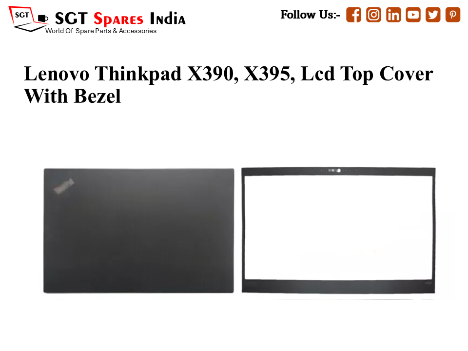 LAPTOP LCD TOP COVER WITH BAZEL FOR LENOVO THINKPAD X390,