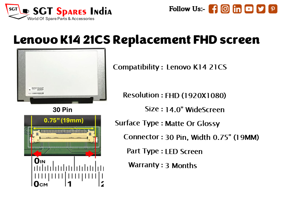 Lenovo K14 21CS Replacement FHD screen