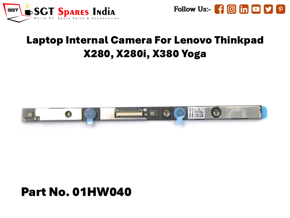 Laptop Internal Camera For Lenovo Thinkpad X280, X280i, X380 Yoga Part No. 01HW040