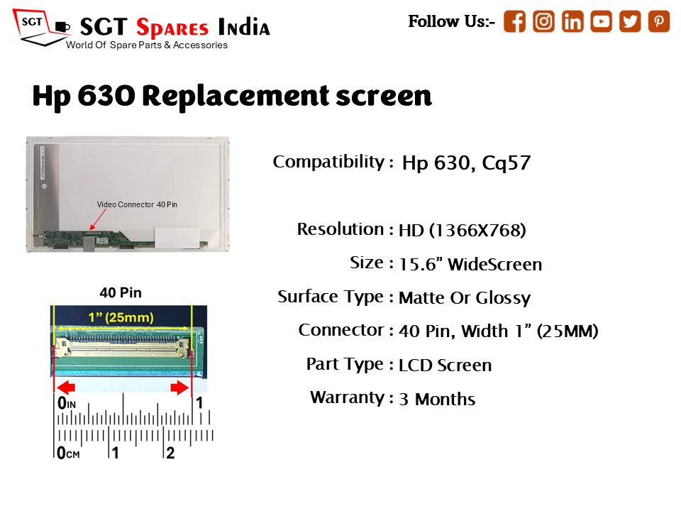 Hp 630, CQ57 Replacement screen