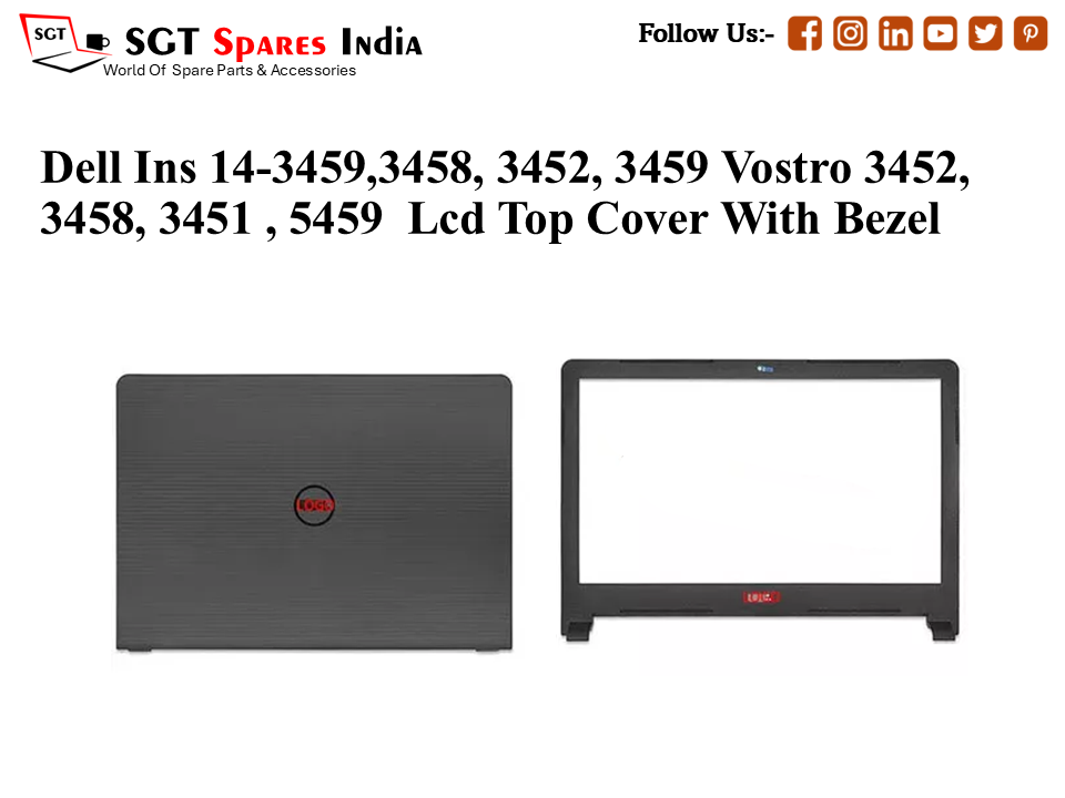 LAPTOP LCD TOP COVER WITH BAZEL FOR DELL INS 14-3459,3458, 3452, 3459 Vostro 3452, 3458, 3451