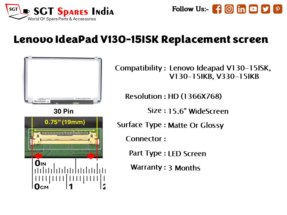 Lenovo IdeaPad V130-15ISK Replacement screen