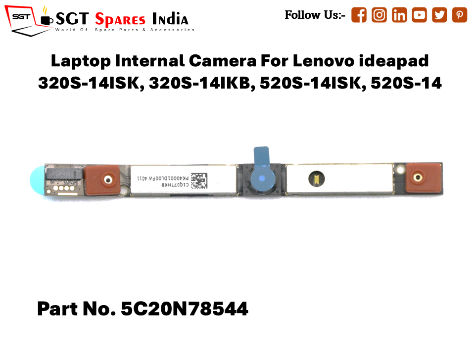 Laptop Internal Camera For Lenovo ideapad 320S-14, 320S-14IKB, 520S-14, 520S-14 Part No. 5C20N78544