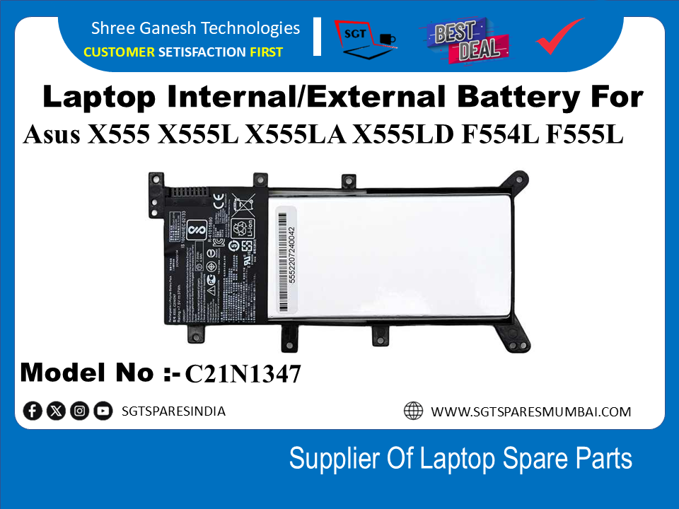 A-sus C21N1347 Internal Battery For Asus X555 X555L X555LA X555LD F554L F555L