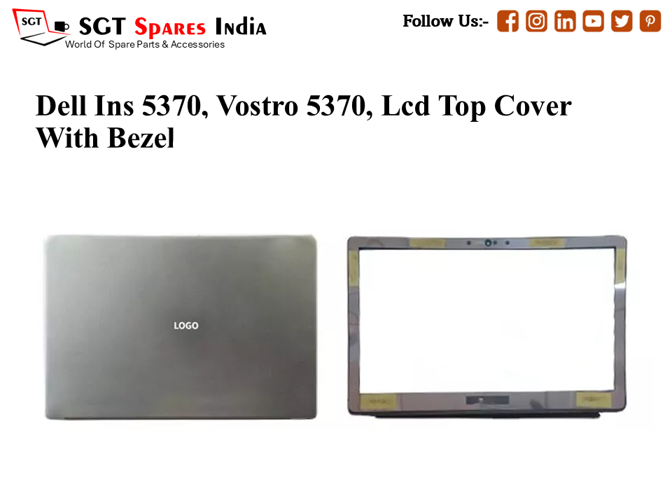 LAPTOP LCD TOP COVER WITH BAZEL FOR DELL INS 5370,