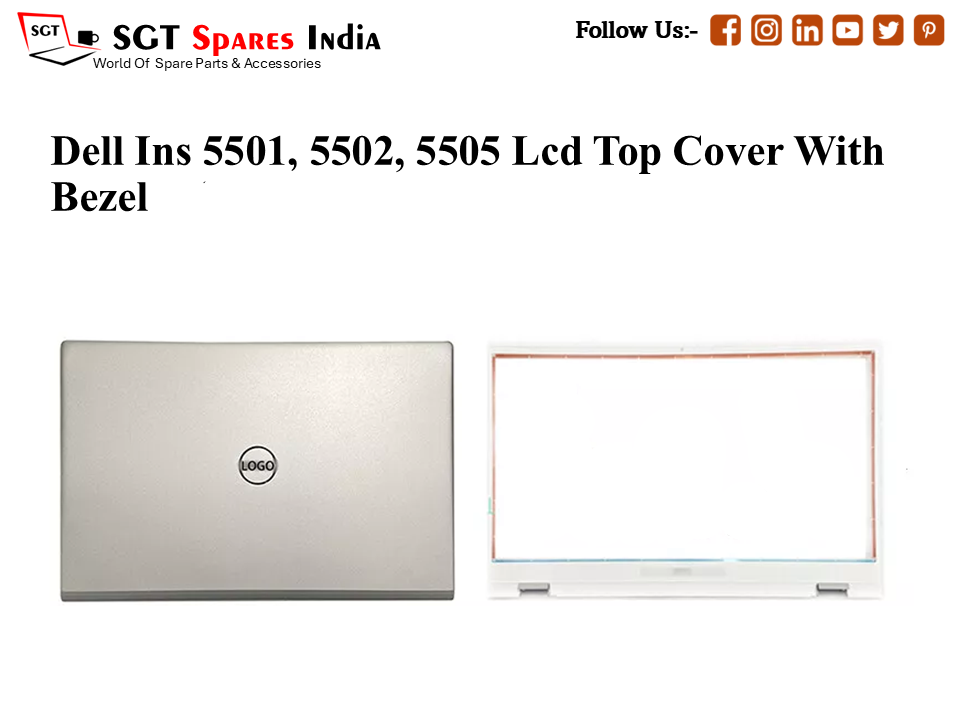 LAPTOP LCD TOP COVER WITH BAZEL FOR DELL INS 5501, 5502, 5505