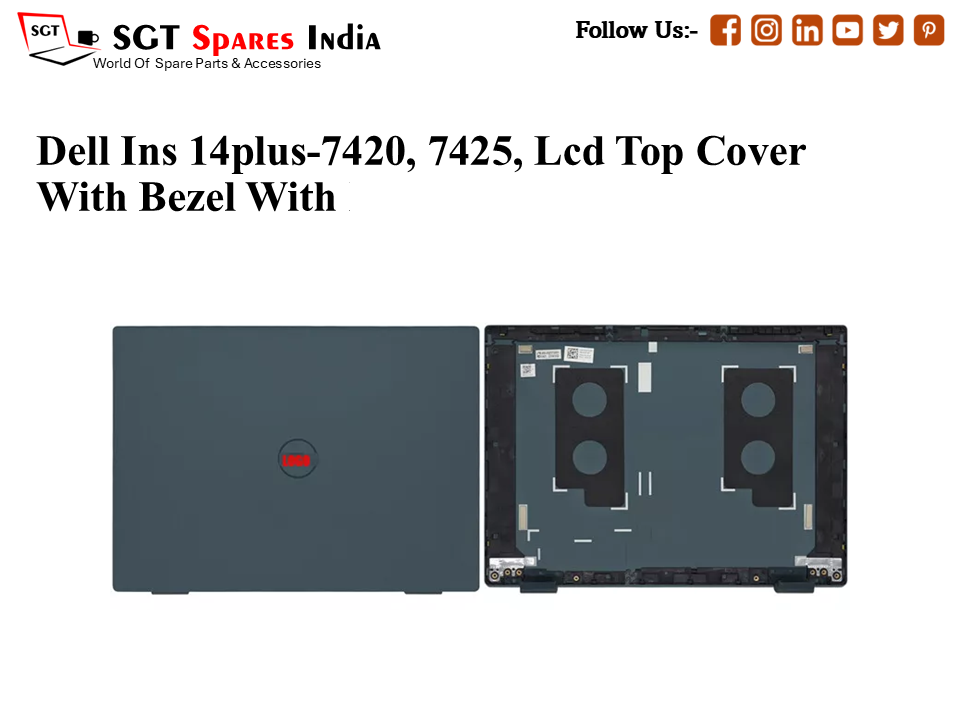 LAPTOP LCD TOP COVER WITH BAZEL FOR DELL INS 14PLUS-7420, 7425