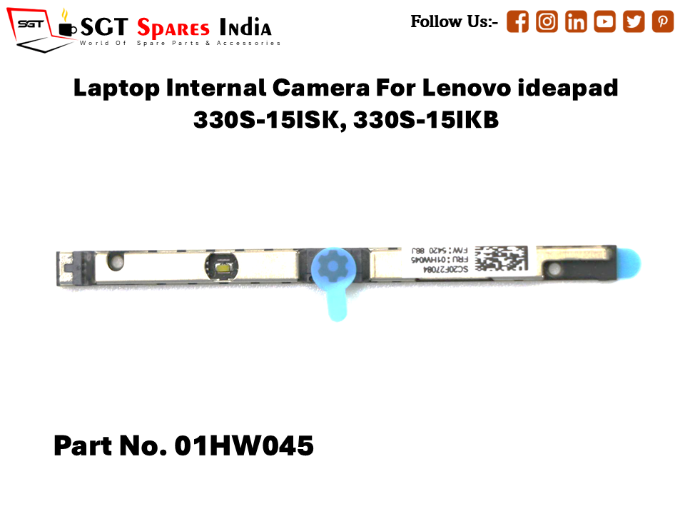 Laptop Internal Camera For Lenovo ideapad 330S-15ISK, 330S-15IKB Part No. 01HW045