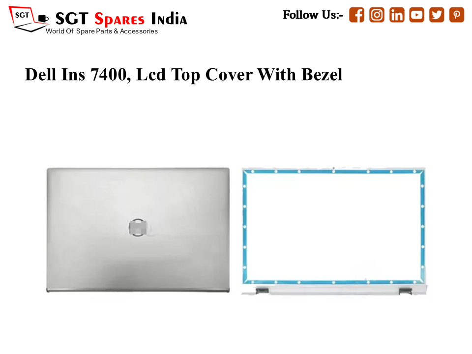 LAPTOP LCD TOP COVER WITH BAZEL FOR DELL INS 7400,