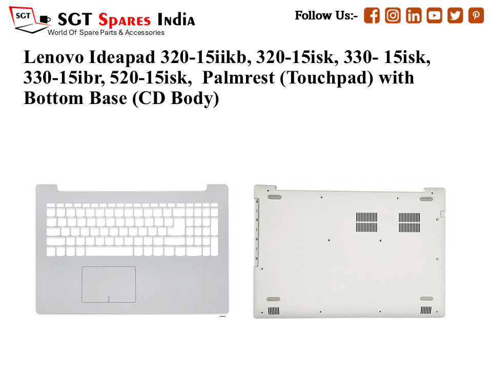 Lenovo Ideapad 320-15iikb, 320-15isk, 330- 15isk, 330-15ibr, 520-15isk, Palmrest (Touchpad) with Bottom Base (CD Body)