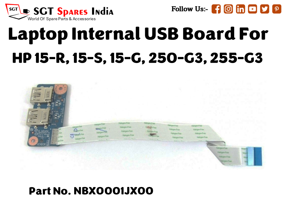laptop Internal USB or IO board For HP 15 R, 15 S, 15 G, 250 G3, 255 G3 Part no. NBX0001JX00