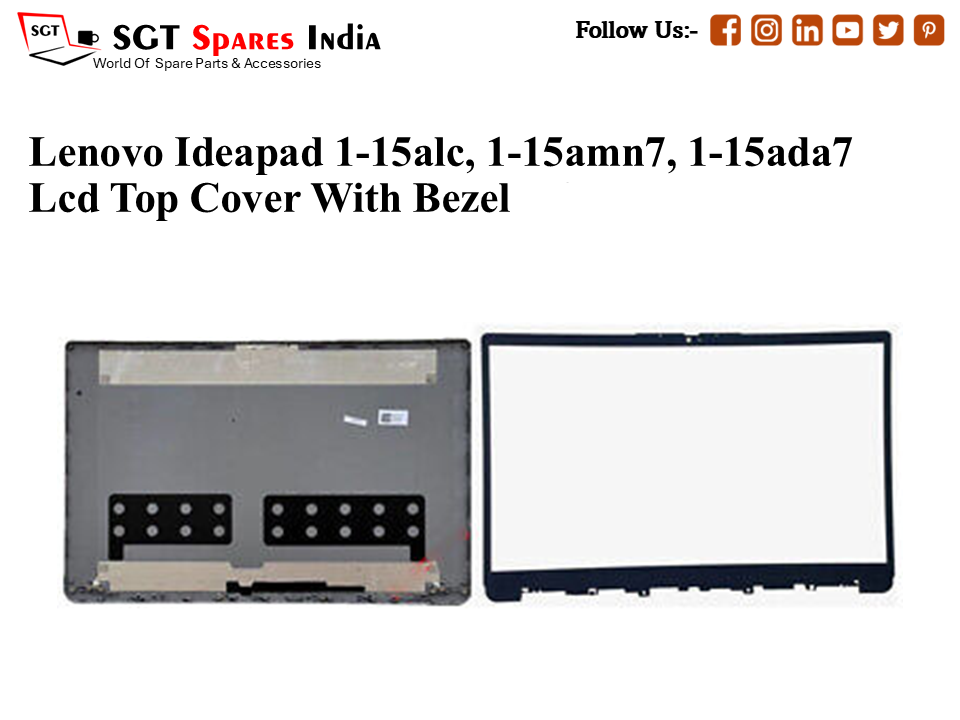 LAPTOP LCD TOP COVER WITH BAZEL FOR LENOVO IDEAPAD 1-15ALC, 1-15AMN7, 1-15ADA7 ,