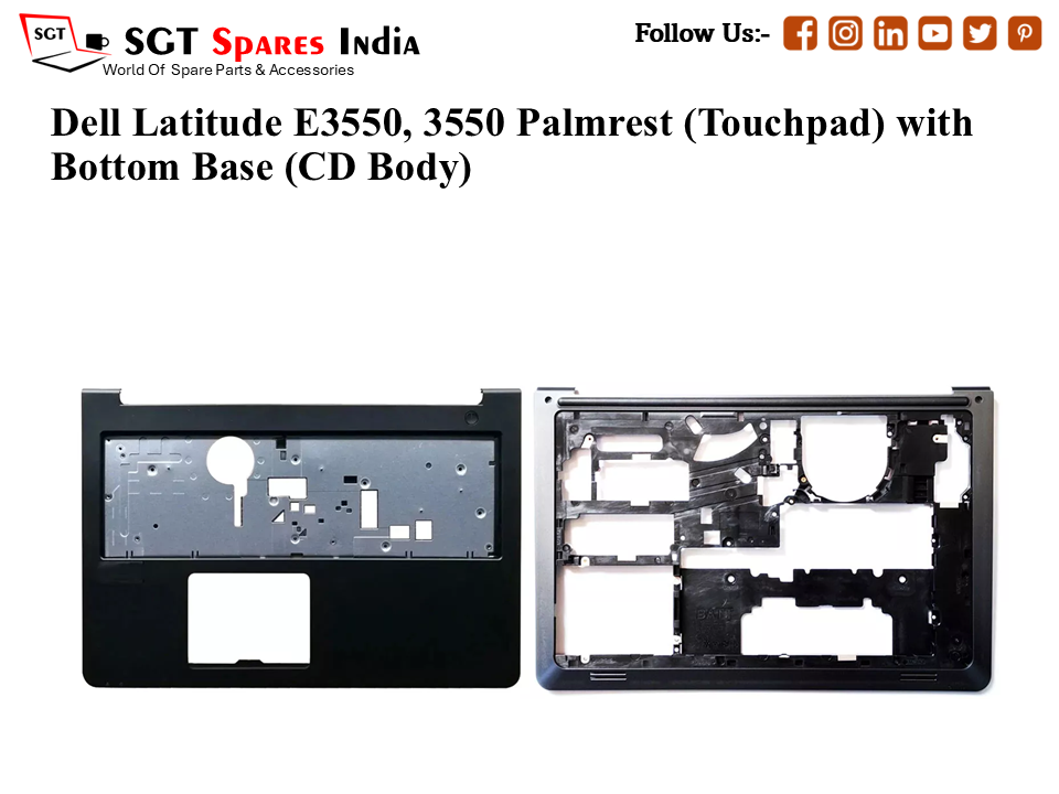 Dell Latitude E3550, 3550 Palmrest (Touchpad) with Bottom Base (CD Body)