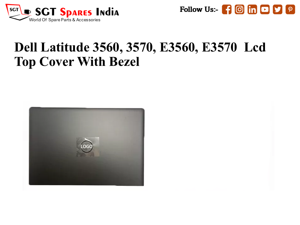 LAPTOP LCD TOP COVER WITH BAZEL FOR DELL LATTITUDE 3560, 3570, E3560, e3570