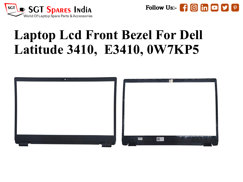 Laptop Lcd Front Bezel For Dell Latitude 3410, E3410, 0W7KP5