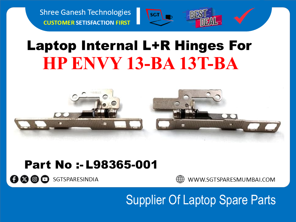 HP ENVY 13-BA 13T-BA рдХреЗ рд▓рд┐рдП рд▓реИрдкрдЯреЙрдк рдЖрдВрддрд░рд┐рдХ L+R рдЯрд┐рдХрд╛ рднрд╛рдЧ рд╕рдВрдЦреНрдпрд╛:- L98365-001