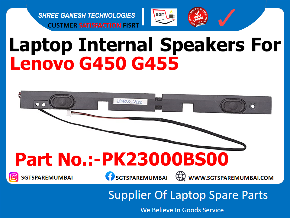 Laptop Internal Speakers For Lenovo G450 G455 Part No.:-PK23000BS00