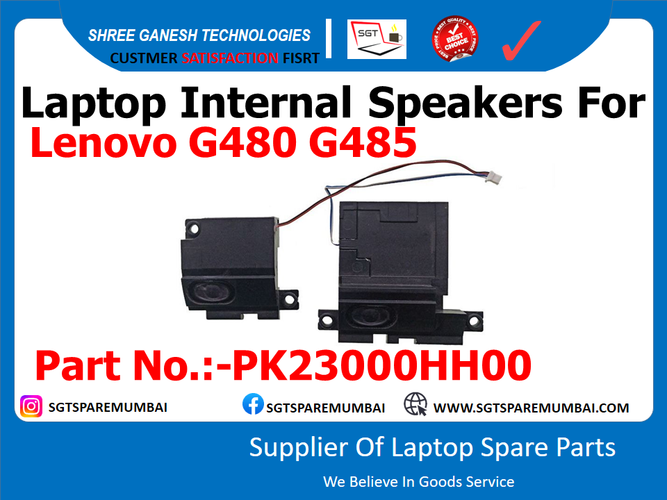 Laptop Internal Speakers For Lenovo G480 G485 Part No.:-PK23000HH00 90200429