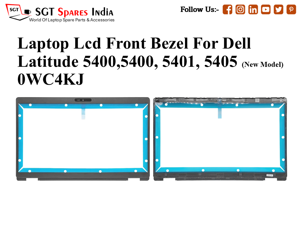 Laptop Lcd Front Bezel For Dell Latitude 5400,5400, 5401, 5405 (New Model After 2021) 0WC4KJ