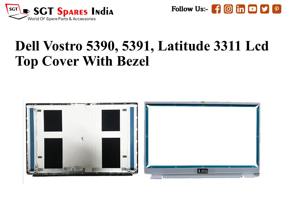 LAPTOP LCD TOP COVER WITH BAZEL FOR DELL VOSTRO 5390, 5391, V5390, Latitude 3311