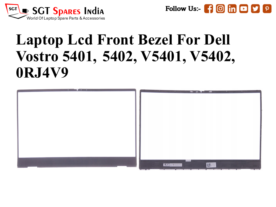Laptop Lcd Front Bezel For Dell Vostro 5401, 5402, V5401, V5402, 0RJ4V9
