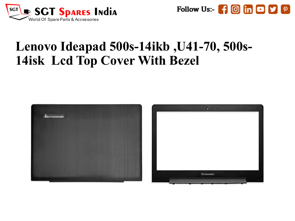 LAPTOP LCD TOP COVER WITH BAZEL FOR LENOVO IDEAPAD 500S-14IKB ,U41-70, 500S-14ISK
