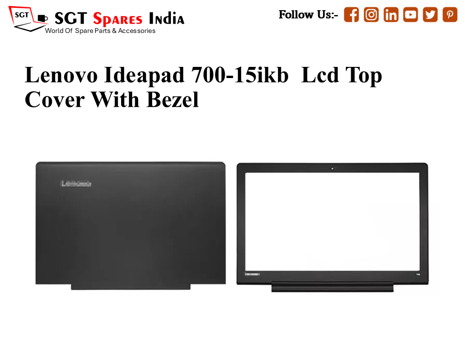 LAPTOP LCD TOP COVER WITH BAZEL FOR LENOVO IDEAPAD 700-15IKB ,