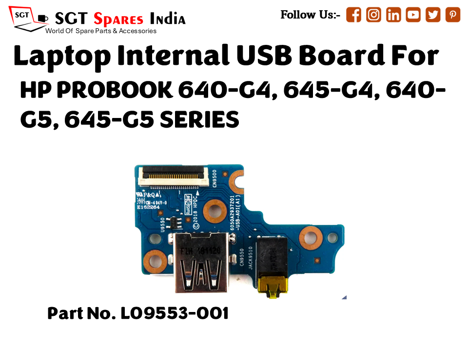 laptop Internal USB or IO board For HP PROBOOK 640 G4, 645 G4, 640 G5, 645 G5 SERIES Part no. L09553 001