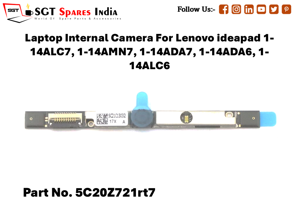 Laptop Internal Camera For Lenovo ideapad 1-14AMN7, 1-14ADA7, 1-14ADA6, 5C20Z721rt7