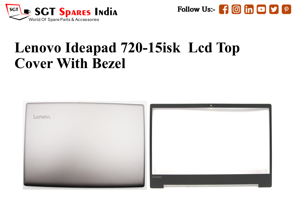 LAPTOP LCD TOP COVER WITH BAZEL FOR LENOVO IDEAPAD 720-15ISK ,