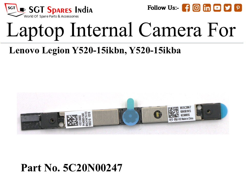 Le-novo 5C20N00247 Laptop Internal Camera For Lenovo Legion Y520-15ikbn, Y520-15ikba