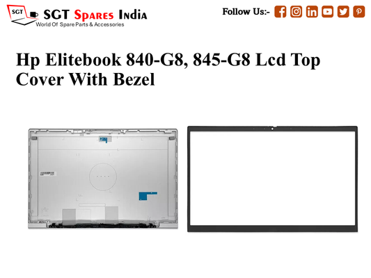 LAPTOP LCD TOP COVER WITH BAZEL FOR HP ELITEBOOK 840-G8, 845-G8
