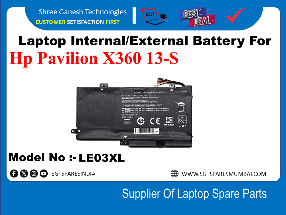 H-P LE03XL Internal Battery For Hp Pavilion X360 13-S