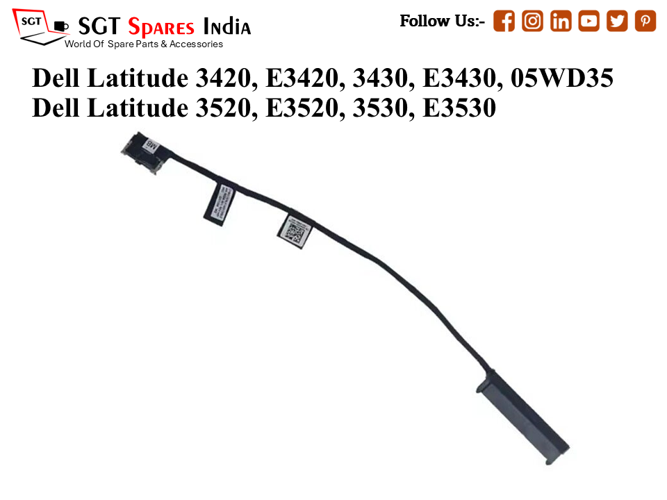 D-ell Latitude 3420, E3420, 3430, E3430, 05WD35 D-ell Latitude 3520, E3520, 3530, E3530 Laptop Hard-Disk (HDD) Cable