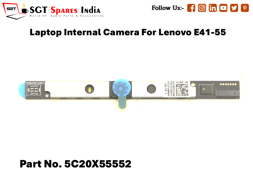 Laptop Internal Camera For Lenovo E41-55 Part No. 5C20X55552
