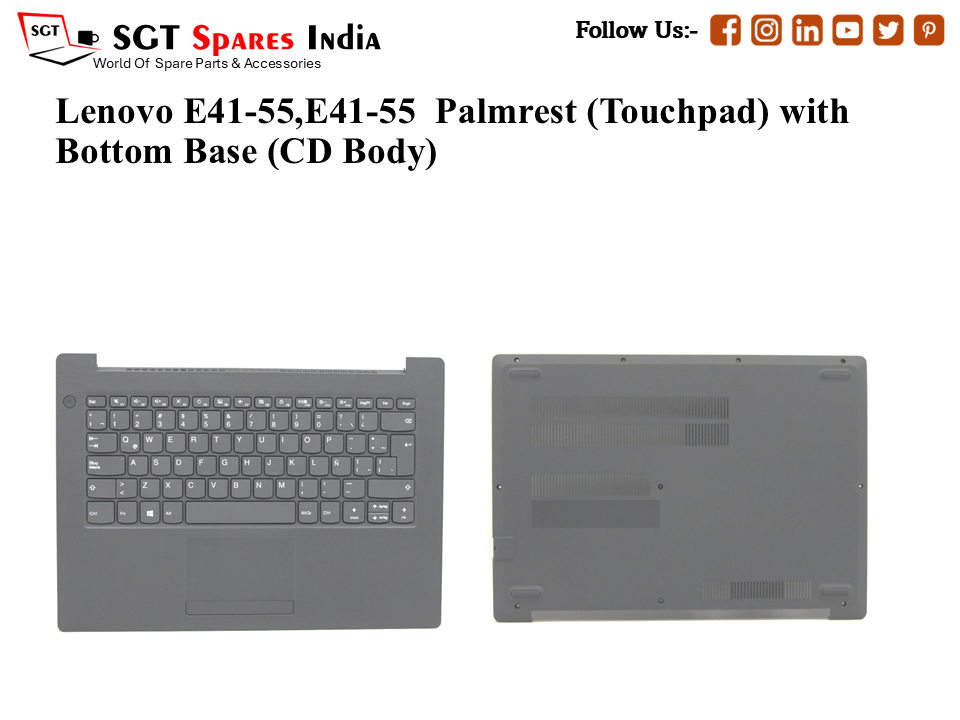 Lenovo E41-55,E41-55 Palmrest (Touchpad) with Bottom Base (CD Body)