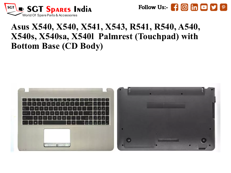 Asus X540, X540, X541, X543, R541, R540, A540, X540s, X540sa, X540l Palmrest (Touchpad) with Bottom Base (CD Body)