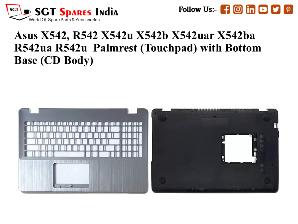 Asus X542, R542 X542u X542b X542uar X542baR542ua R542u Palmrest (Touchpad) with Bottom Base (CD Body)