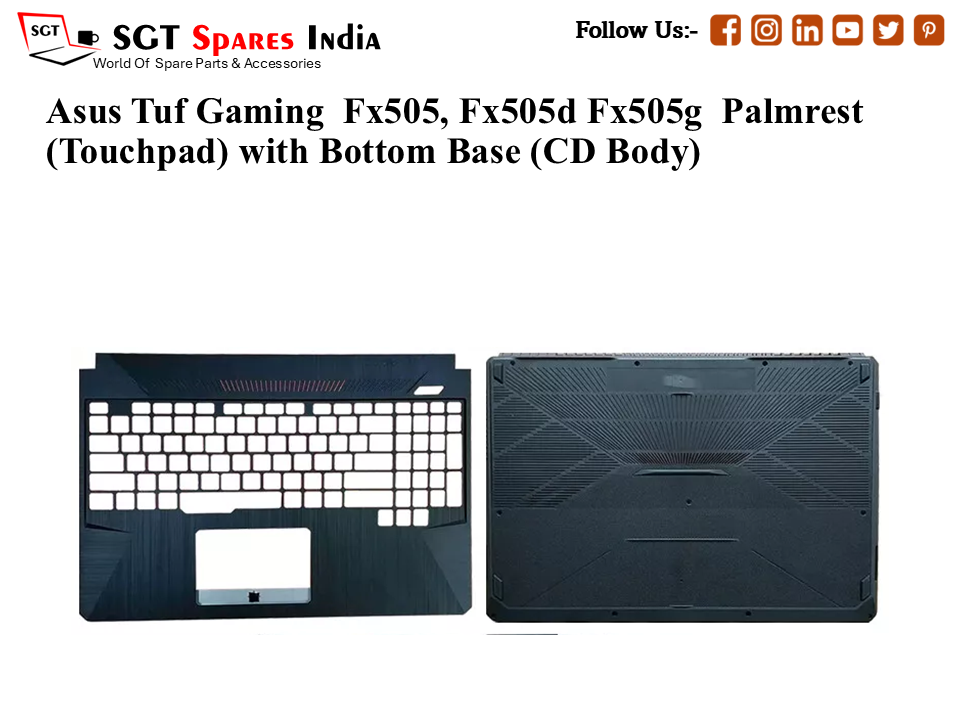 Asus Tuf Gaming Fx505, Fx505d Fx505g Palmrest (Touchpad) with Bottom Base (CD Body)